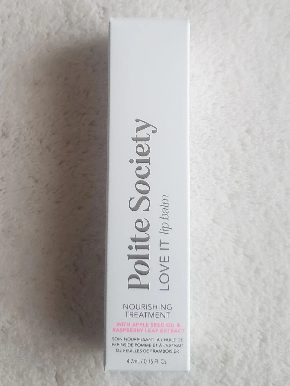 NIB Polite Society Love It Lip Balm Nourishing Lip Treatment